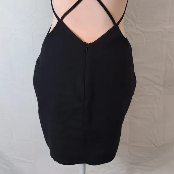 Tobi Black Side & Back Cutout Halter Bodycon Mini Dress - Picture 12 of 16